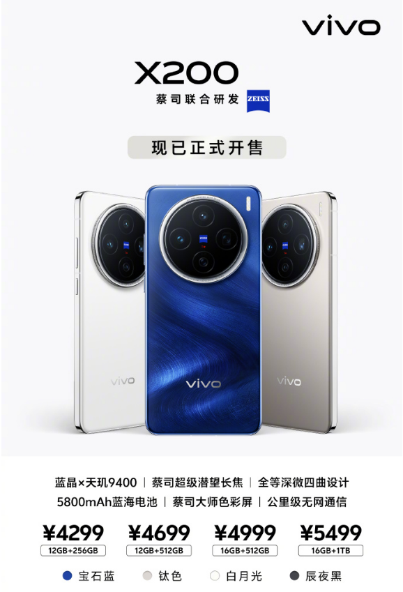 轻薄优雅手感好，vivo X200系列已是掌心里的艺术品